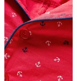 Baby's Twill Summer Romper in Anchors Away