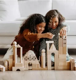 Basic Building Blocks 102 Piece Extra Large Wooden Starter Set