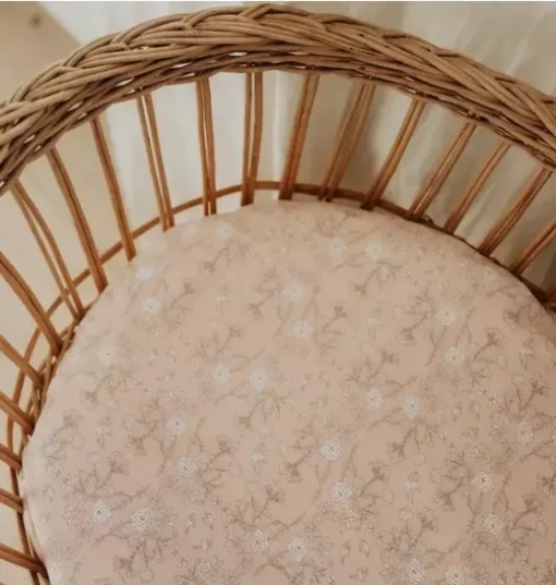 Bird's Song Crib Sheet - Pink