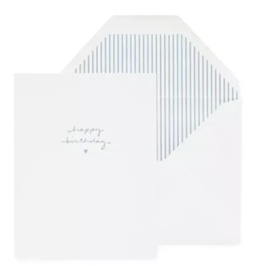 Blue Happy Birthday Greeting Card