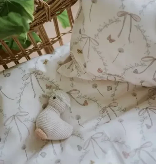 Bows & Butterfly Kisses Toddler Duvet Set - Pink