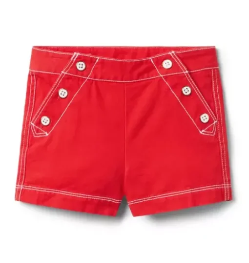 Button Canvas Short