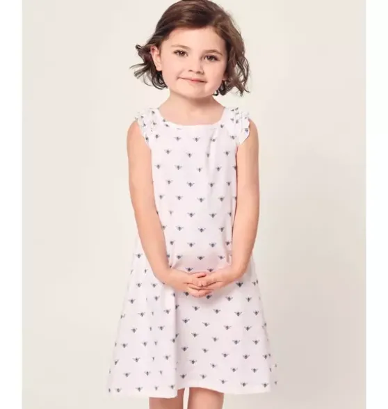 Children's Twill Amelie Nightgown in Buzzing Bees