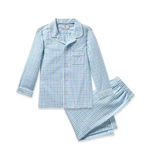 Childrens Twill Pajama in Spring Gingham