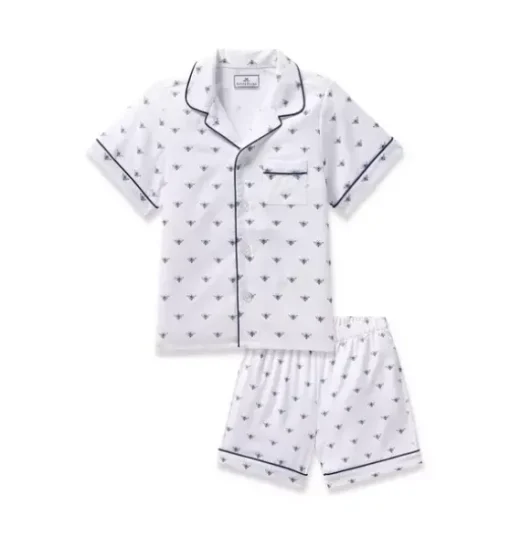 Children's Twill Short Set in Buzzing Bees
