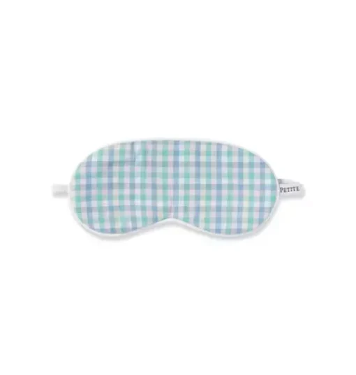 Childrens Twill Sleep Mask in Spring Gingham
