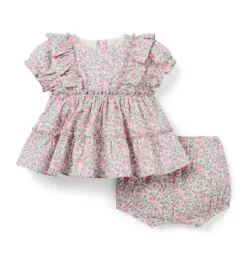 Colleen's Orchard Matching Baby Set Made With Liberty Fabric