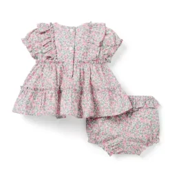 Colleen's Orchard Matching Baby Set Made With Liberty Fabric