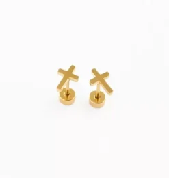 Cross Stud Earrings