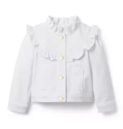 Denim Ruffle Jacket