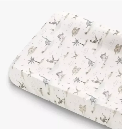 Dino Dreams Changing Pad Cover - Sage