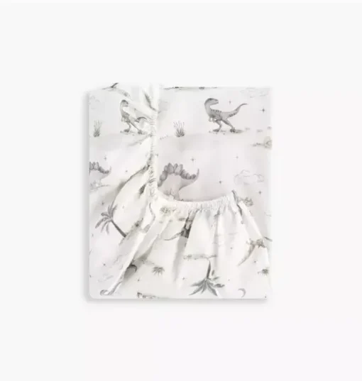 Dino Dreams Changing Pad Cover - Sage