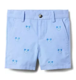 Disney Mickey Mouse Embroidered Oxford Short