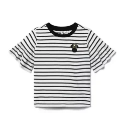 Disney Minnie Mouse Striped Ruffle Top