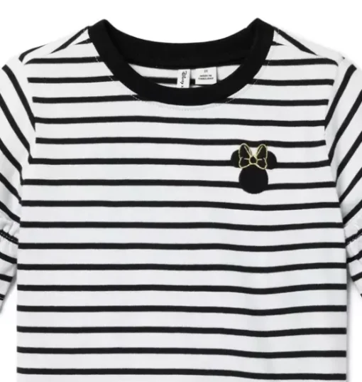 Disney Minnie Mouse Striped Ruffle Top