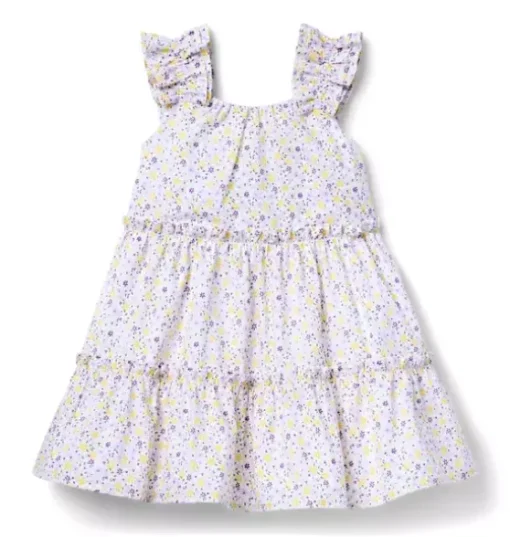 Ditsy Floral Ruffle Strap Dress