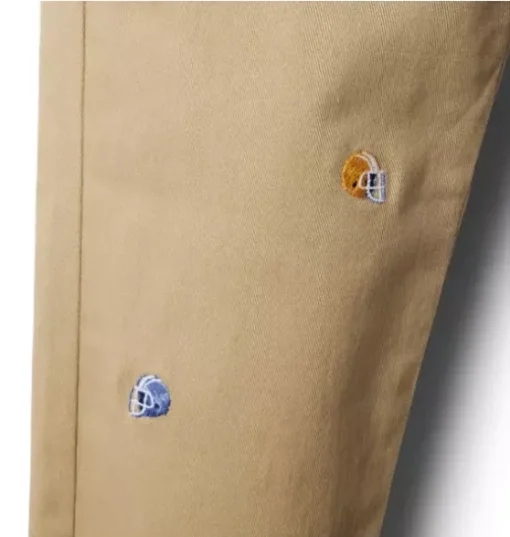 Embroidered Football Twill Pant