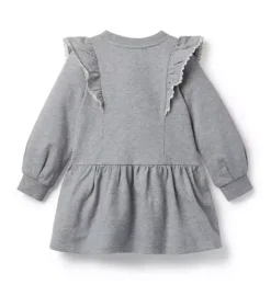 Embroidered French Terry Dress