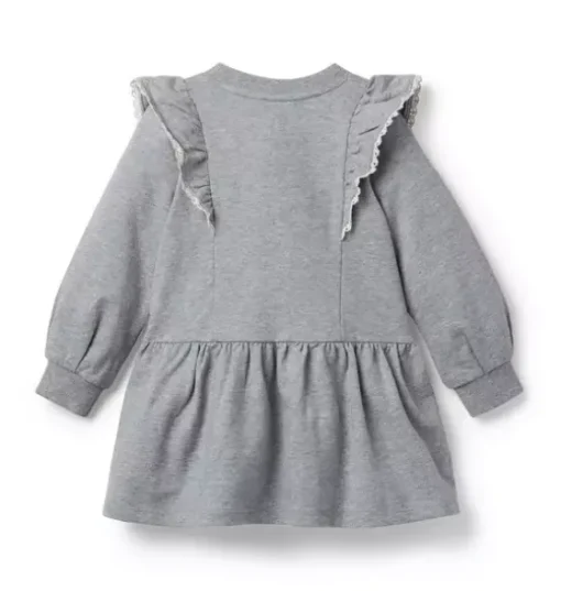 Embroidered French Terry Dress