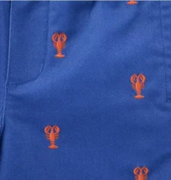Embroidered Lobster Pull-On Short
