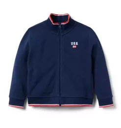 Embroidered USA Pique Jacket