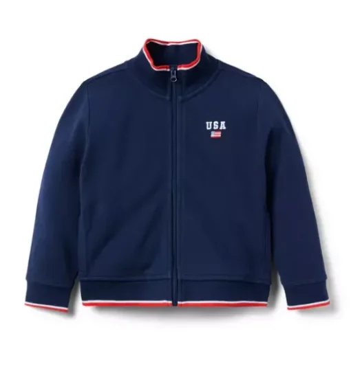 Embroidered USA Pique Jacket