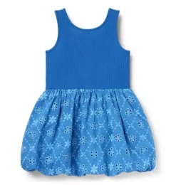 Eyelet Bubble Hem Dress