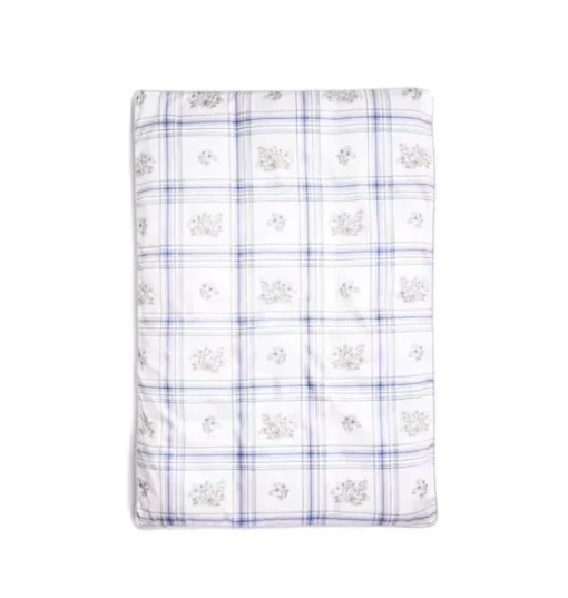 Fleur + Stripe Baby Duvet Set - Ivory