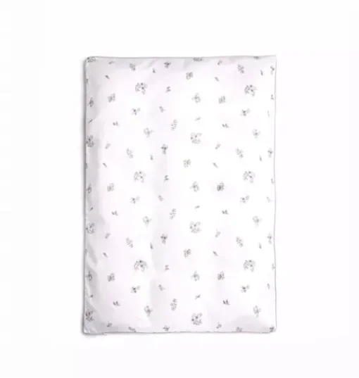 Fleur + Stripe Baby Duvet Set - Ivory