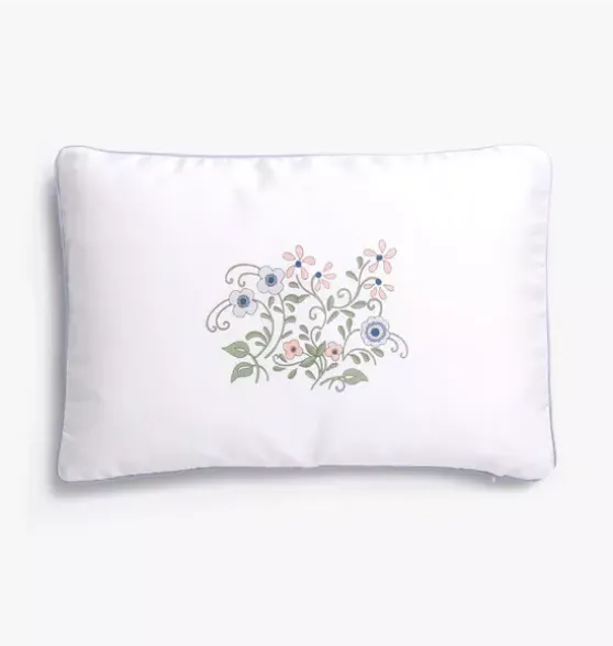 Fleur + Stripe Toddler Pillow Set - Ivory