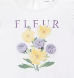 Fleur Ruffle Sleeve Tee