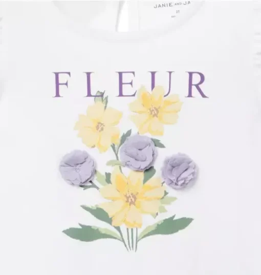 Fleur Ruffle Sleeve Tee