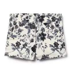 Floral Canvas Short