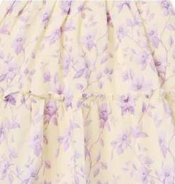 Floral Halter Ruffle Dress