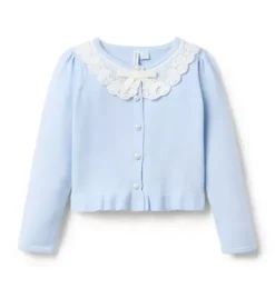 Floral Lace Collar Cardigan