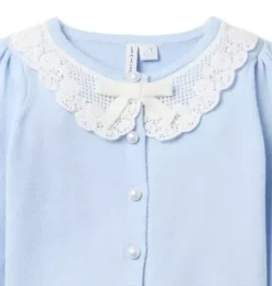 Floral Lace Collar Cardigan