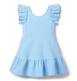 Gingham Jacquard Dress