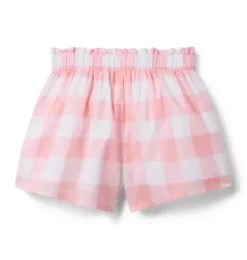 Gingham Ruffle Pocket Short