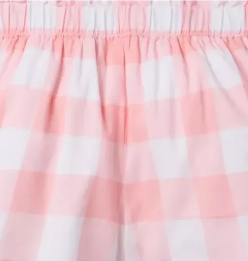 Gingham Ruffle Pocket Short
