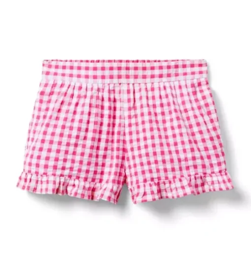 Gingham Ruffle Short