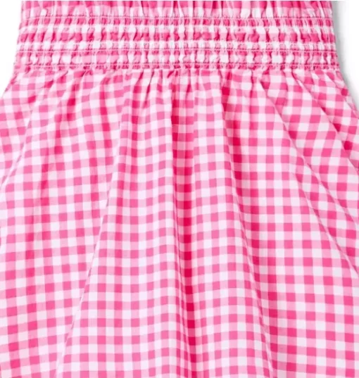 Gingham Smocked Dress