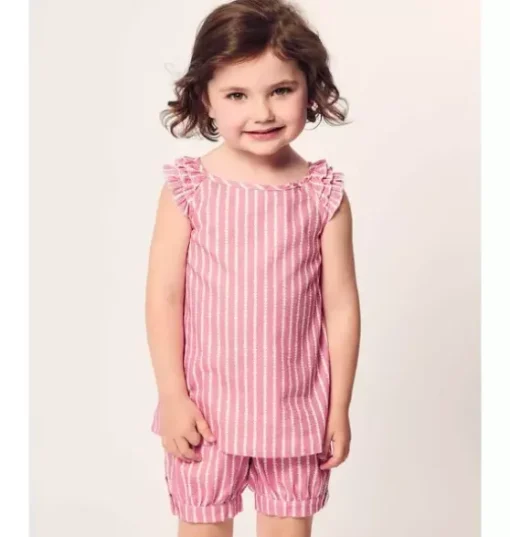 Girls Amelie Short Set in Love Lines