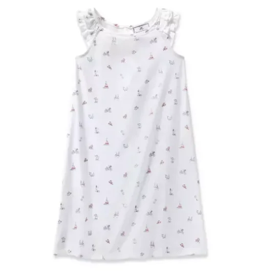 Girl's Twill Amelie Nightgown in Coastal Charms