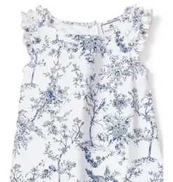 Girl's Twill Amelie Short Set in Blue Timeless Toile