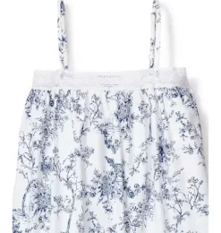 Girl's Twill Lily Nightgown in Blue Timeless Toile
