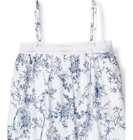 Girl's Twill Lily Nightgown in Blue Timeless Toile