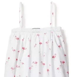 Girl's Twill Lily Nightgown in Flamingos