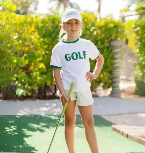 Golf Crewneck T-Shirt, Green