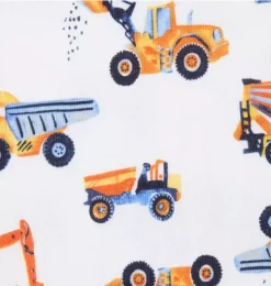 Good Night Pajama In Construction Trucks