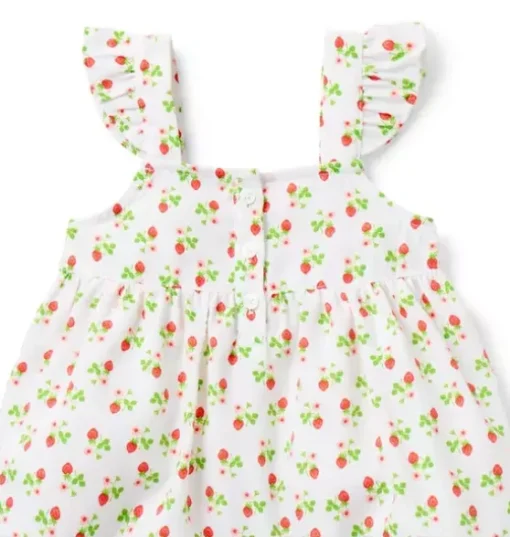 Good Night Ruffle Pajama In Strawberry